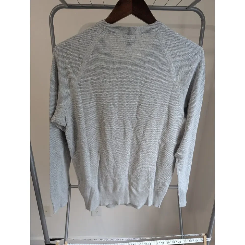 NWT J.Crew Factory Men's 100% Crewneck Sweater Gray Size S CD617